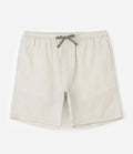 Striped Cotton Casual Shorts – Beige