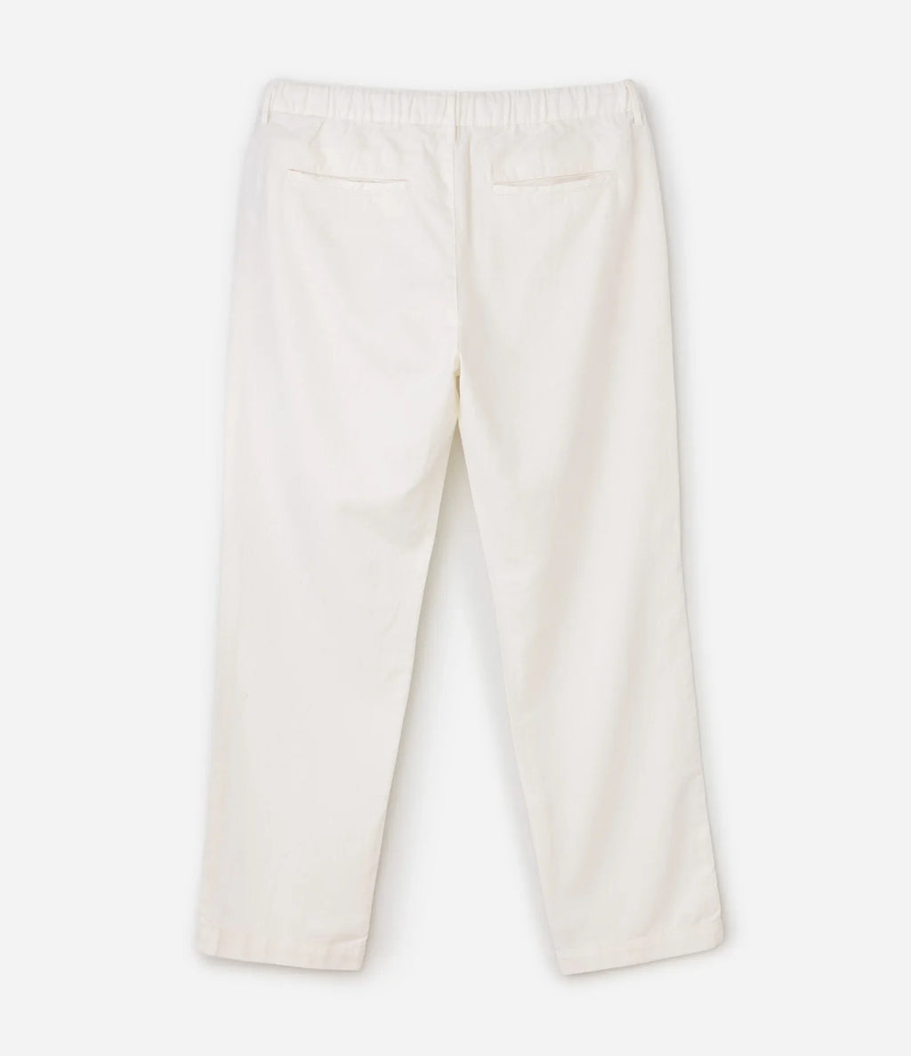 Comfort Cotton Straight-Leg Trousers – Sand
