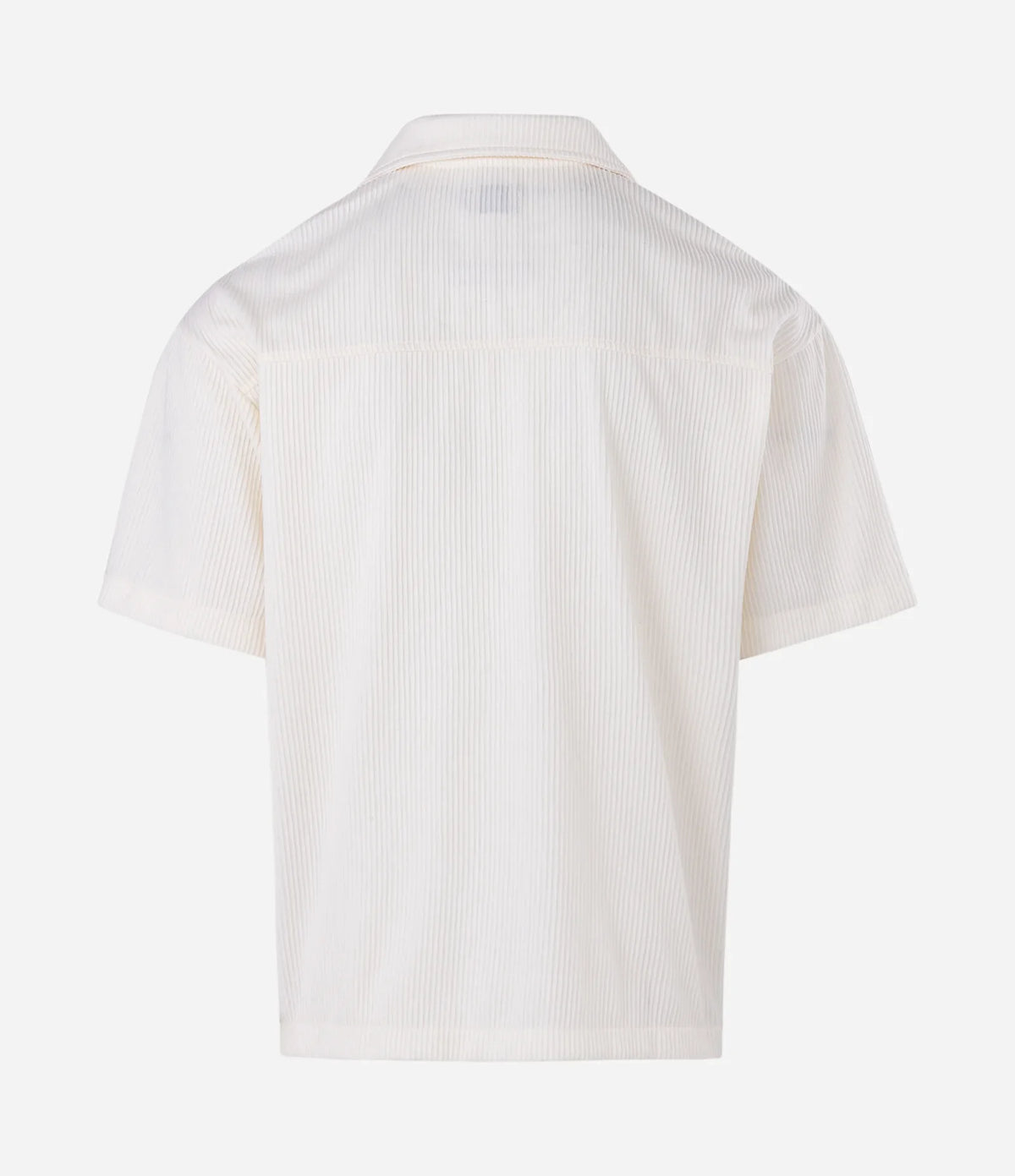 Textured Bowling Collar Shirt – Off White