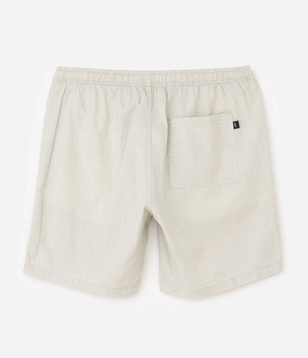 Striped Cotton Casual Shorts – Beige