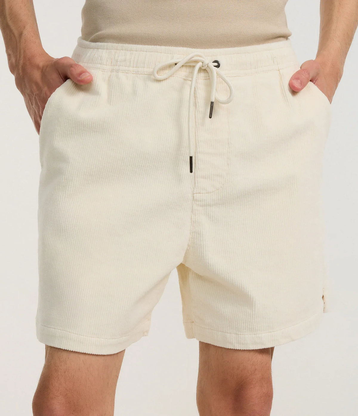 Corduroy Runner Shorts – Sand
